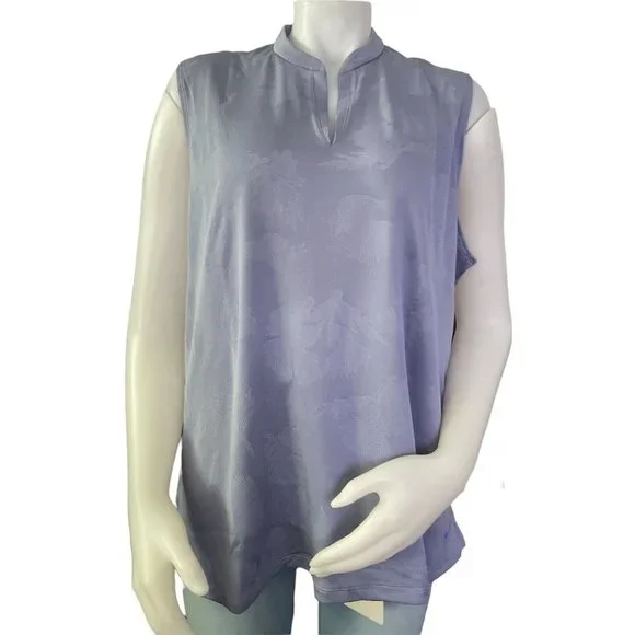 Nike Women's Dri-FIT Sleeveless Golf Polo Blue Size XXL - Picture 1 of 11